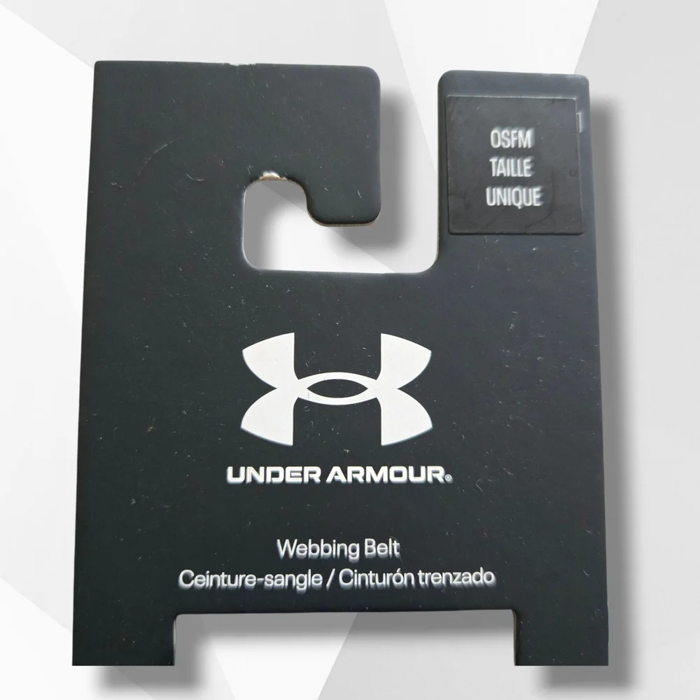 Under Armour Men's Dark Blue Belt with Silver Buckle
